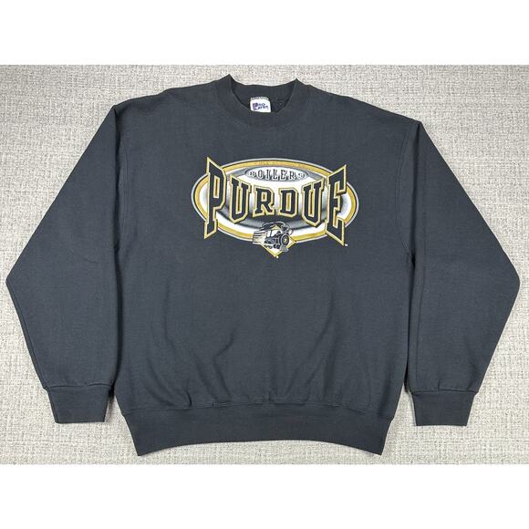Vintage Purdue Boilermakers Sweatshirt Crewneck XL NCAA Football Pro Player 90s - Picture 1 of 11